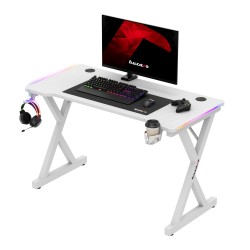 Biurko gamingowe Hero 2.3 RGB White 120 cm