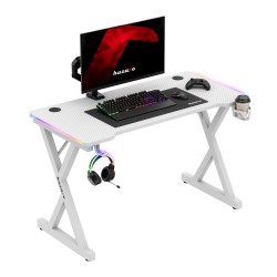 Gaming desk Hero 2.3 RGB White 120 cm
