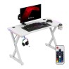 Gaming desk Hero 2.3 RGB White 120 cm