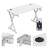 Gaming desk Hero 2.3 RGB White 120 cm