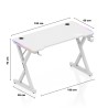 Hero 2.3 RGB White 120 cm gaming desk