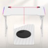 Hero 2.3 RGB White 120 cm gaming desk