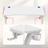 Gaming desk Hero 2.3 RGB White 120 cm