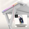 Gaming desk Hero 2.3 RGB White 120 cm
