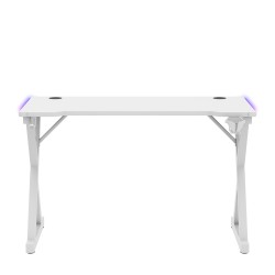 Gaming desk Hero 2.3 RGB White 120 cm