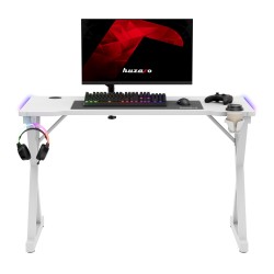 Gaming desk Hero 2.3 RGB White 120 cm