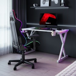 Hero 2.3 RGB White 120 cm gaming desk