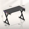Gaming desk Hero 2.3 RGB 120 cm