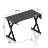 Gaming desk Hero 2.3 RGB 120 cm
