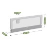 Bed guard rail Cover 30 White-Grey 200 cm