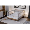 Bed guard rail Cover 30 White-Grey 200 cm