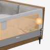 Bed guard rail Cover 30 White-Grey 200 cm