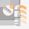 Bed guard rail Cover 30 White-Grey 200 cm