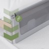 Bed guard rail Cover 30 White-Grey 200 cm
