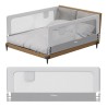 Barierka ochronna do łóżka Cover 30 White-Grey 200 cm
