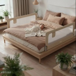Barierka ochronna do łóżka Cover 30 Beige 200 cm