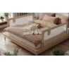 Bed guard rail Cover 30 Beige 200 cm