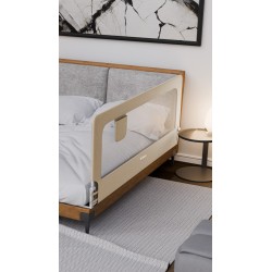 Bed guard rail Cover 30 Beige 200 cm