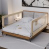 Bed guard rail Cover 30 Beige 200 cm