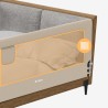 Bed guard rail Cover 30 Beige 200 cm