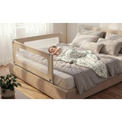 Bed guard rail Cover 40 Beige 200 cm