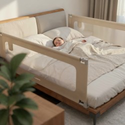 Bed guard rail Cover 40 Beige 200 cm