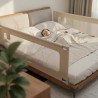 Bed guard rail Cover 40 Beige 200 cm