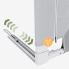 Bed guard rail Cover 44 White-Grey 140 cm