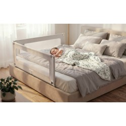 Bed guard rail Cover 44 White-Grey 140 cm