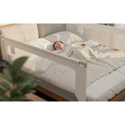 Bed guard rail Cover 44 White-Grey 140 cm