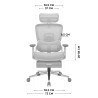 Expert 9.3 Grey ergonomic chair