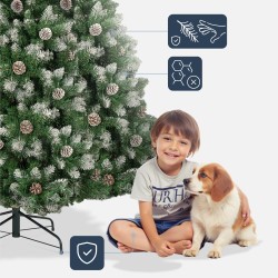 Artificial Christmas tree with pine cones Xmas 50
