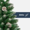 Artificial Christmas tree with pine cones Xmas 50