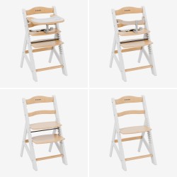 Morsel 40 White-Natural Feeding Chair