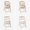 Morsel 40 White-Natural Feeding Chair