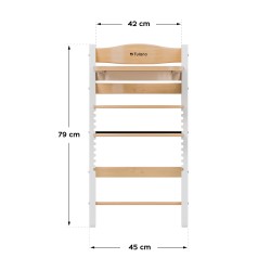 High chair Morsel 40 White-Natural