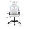 Fotel obrotowy Force 2.5 RGB White Mesh