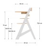 Morsel 40 White-Natural Feeding Chair