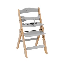 Krzesełko do karmienia drewniane Morsel 45 Natural-Grey