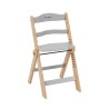 Wooden high chair Morsel 45 Natural-Grey