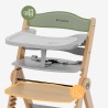 Wooden high chair Morsel 45 Natural-Grey