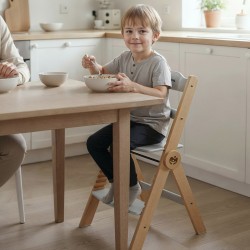 Morsel 45 Natural-Grey Wooden Feeding Chair