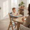 Wooden high chair Morsel 45 Natural-Grey