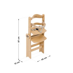 Wooden high chair Morsel 45 Natural