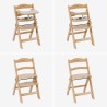 Wooden high chair Morsel 45 Natural