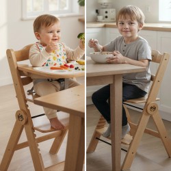 Wooden high chair Morsel 45 Natural