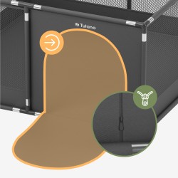 Cozy 20 Graphite baby playpen - 130 cm