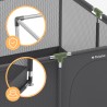 Cozy 20 Graphite baby playpen - 130 cm
