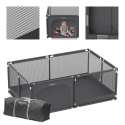 Children's playpen Cozy 22 Graphite - 180 cm