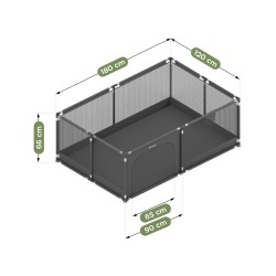 Kojec dziecięcy Cozy 22 Graphite - 180 cm